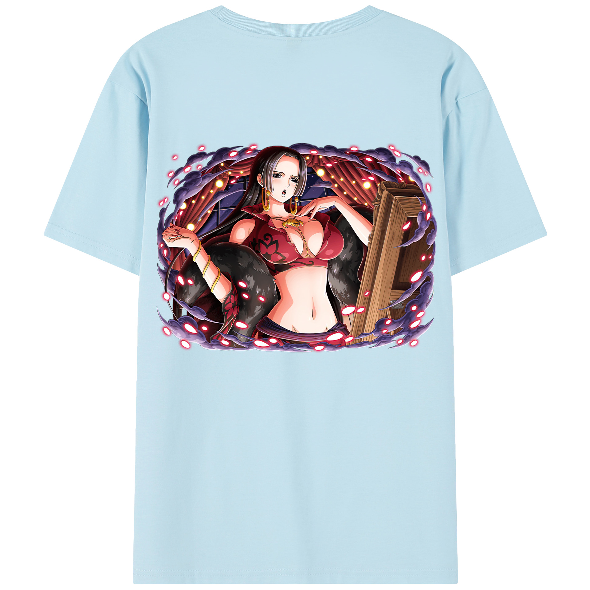 ワンピース ボア・ハンコック ONE PIECE Boa·Hancock 綿100％半袖Tシャツ（背面プリント）